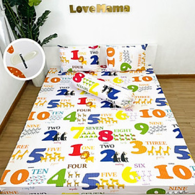 Ga chống thấm 3 lớp Cotton + TPU + Nano vải mềm mại thoáng mát, không nóng LoveMama