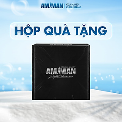 Hộp Quà Tặng AM-MAN Box Quà Màu Đen Sang Trọng