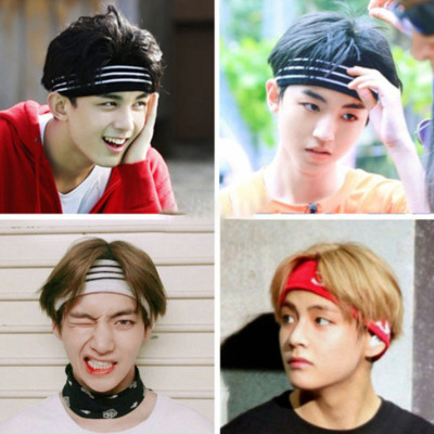 Băng đô nam nữ thời trang bản to headband Kpop, Cpop dùng tập thể thao thấm hút mồ hôi tốt TB09 (Chọn mẫu)