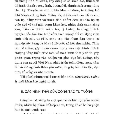 Công tác tư tưởng và những vấn đề đặt ra với công tác tư tưởng trong thời kỳ phát triển mới của đất nước (Xuất bản lần thứ hai, có chỉnh sửa)