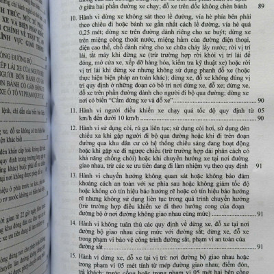 Sách Xử Phạt Vi Phạm Hành Chính Về Trật Tự, An Toàn Giao Thông Trong Lĩnh Vực Giao Thông Đường Bộ theo Nghị định 168/2024/NĐ-CP (V2559T)
