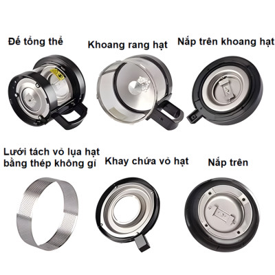 Máy rang hạt cà phê công nghệ gia nhiệt không khí chuyên nghiệp thương hiệu Cafemasy CCR-305 - Hàng Nhập Khẩu