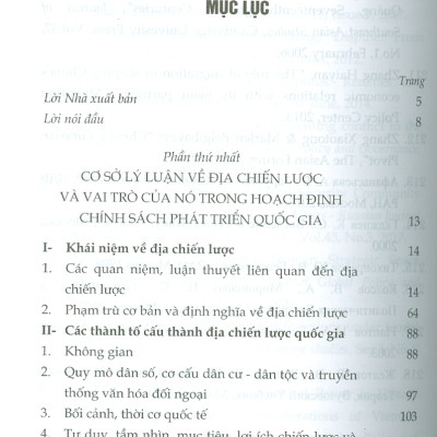 Địa Chiến Lược Việt Nam Tầm Nhìn 2030 Những Vấn Đề Lý Luận, Thực Tiễn Và Thích Ứng Chính Sách - PGS. TSKH. Trần Khánh