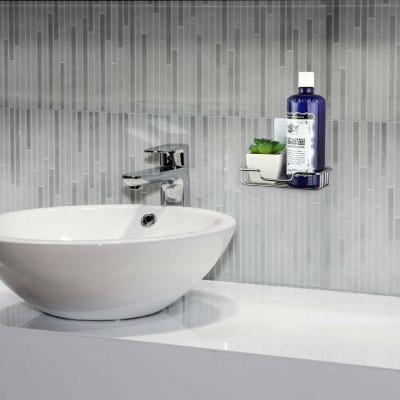 Khay Đựng Xà Bông Dính Tường Inox 304 Giá Inox Để Xà Bông Dán Tường Phòng Tắm, Kê Để Xà phòng Khô Ráo - Tiện Dụng, Sang Trọng, Không Khoan Đục. 