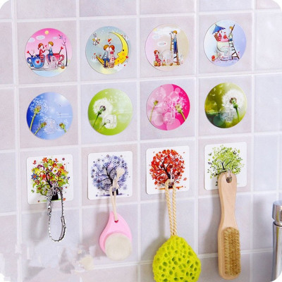 Bộ 10 móc treo đồ dính tường chịu lực in hình 3D