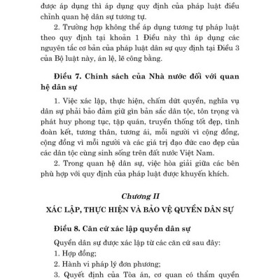 Bộ luật dân sự (hiện hành) - bản in 2024