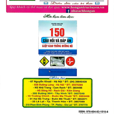 450 Câu Hỏi và Đáp Án Luật Giao Thông Đường Bộ ( Dùng Cho học Viên sát Hạch, Cấp giấy phép Lái Xe ô tô )