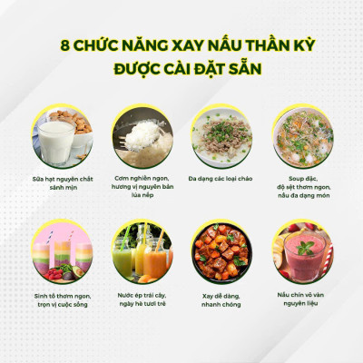 Máy làm sữa hạt & xay nấu đa năng DREAMER DKA-MCB117, dung tích 1.75L, 8 chức năng, xay siêu mịn,BH 12T,Thái Lan, Hàng chính hãng