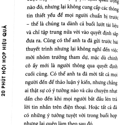 20 Phút Hội Họp Hiệu Quả (20 Minute Manager)