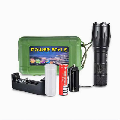 Đèn pin siêu sáng KGT6 hợp kim chống nước, 1000 lumen, chiếu xa 200m tới 500m , pin sạc FullBox, tặng pin loại tốt- Hàng chính hãng