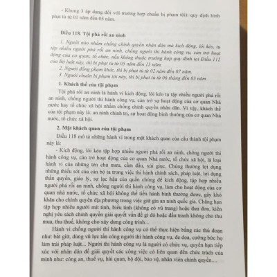 Bình luận khoa học bộ luật hình sự năm 2015 (Sửa đổi Bổ sung 2017) - Phần tội phạm