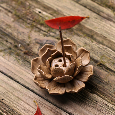 Hoa gốm cắm trầm nặn tay nghệ thuật