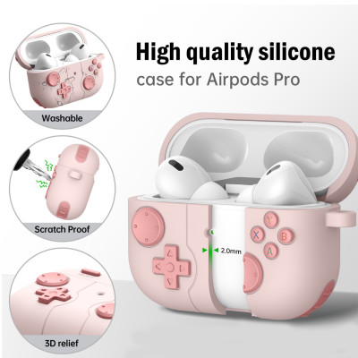 Case vỏ ốp bọc tai nghe dành cho Airpods 4, airpod Pro 2 silicon kèm móc kim loại - HÀNG CHÍNH HÃNG
