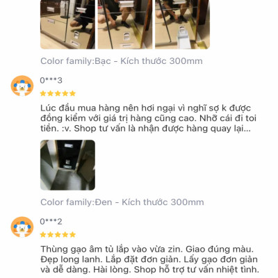 Thùng gạo âm tủ mặt gương chất lượng giá tốt cam kết giao đúng màu