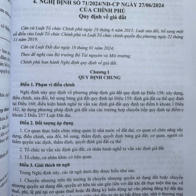 Sách Luật Đất Đai 2024 - Quy Định Mới Về Xử Phạt Vi Phạm Hành Chính Trong Lĩnh Vực Đất Đai (V2498D)