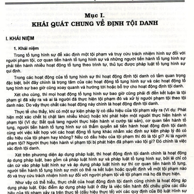 Phương Pháp Định Tội Danh Với 538 Tội Danh Trong Bộ Luật Hình Sự Năm 2015, Được Sửa Đổi, Bổ Sung Năm 2017
