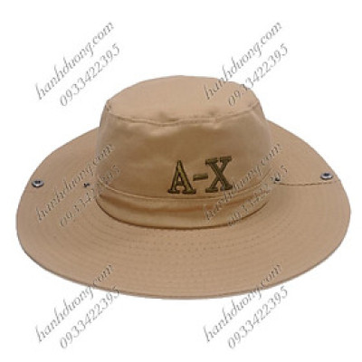 Mũ tai bèo nam thêu chữ A-X nón tai bèo lính vành rộng giúp chống nắng tốt với chất liệu vải cotton tốt mềm mại dễ thấm