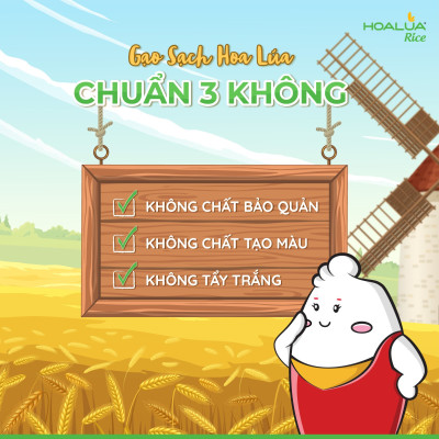 Gạo Hoa Lúa Đỏ - Túi 2Kg - Dẻo vừa, mềm cơm, thơm nhẹ