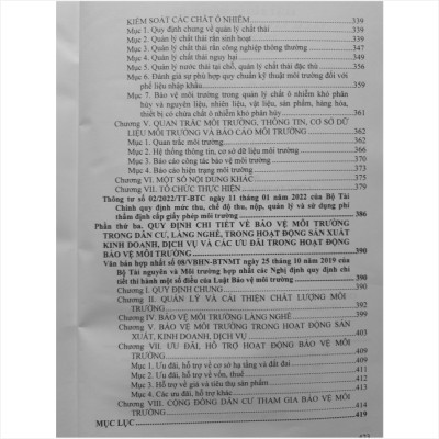 LUẬT BẢO VỆ MÔI TRƯỜNG VÀ CÁC VĂN BẢN HƯỚNG DẪN THI HÀNH