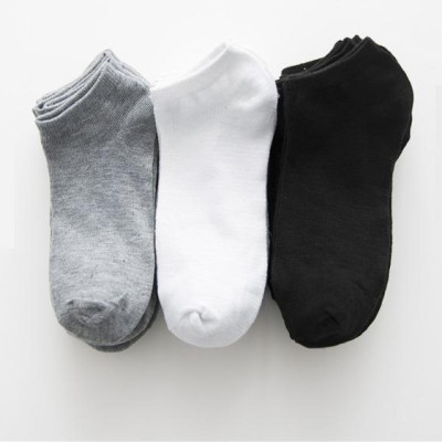 Combo 03 đôi Tất nam nữ, vớ nam nữ cổ ngắn màu ngẫu nhiên A175V