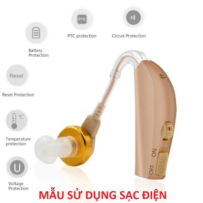 Tai Nge Trợ Thíinh Không Dây JZ-1088F2 – Có Sạc, Hỗ Trợ Người Già Lớn Tuổi, Nghe Rõ Ràng , đèn trợ sáng