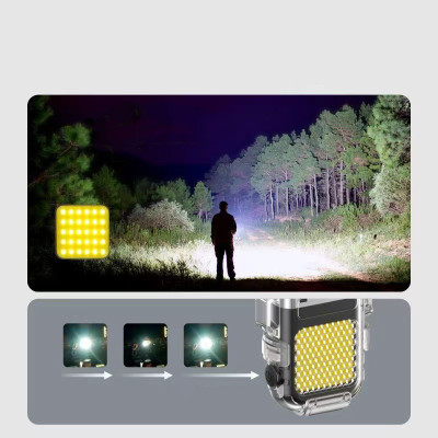 Đèn Led Mini Siêu Sáng 4in1 Plasma đa chức năng có pin sạc USB C tạo nhiệt Plasma chống gió chống nước - Hàng Chính Hãng