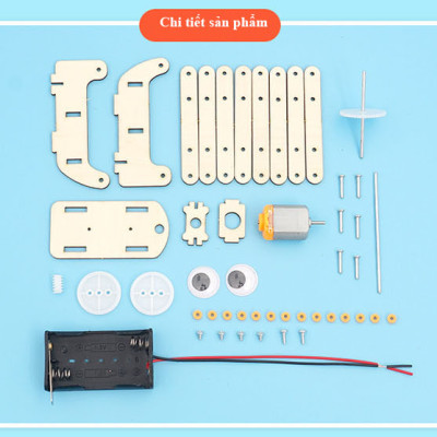 Bộ Đồ Chơi Lắp Ghép Xếp Hình Robot J-16. Đồ Chơi Thí Nghiệm Bằng Gỗ Cho Bé + Tặng Kèm 1 Tranh Ghép Bằng Gỗ