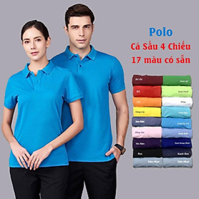 Áo Thun Cá Sấu Andromeda Cá Sấu 4 Chiều Nam Nữ Nhiều Màu Cổ Bẻ Vải Dày Co Dãn Tốt