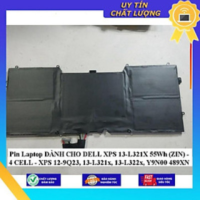 Pin Laptop dùng cho DELL XPS 13-L321X 55Wh - 4 CELL - XPS 12-9Q23 13-L321x 13-L322x Y9N00 489XN - Hàng Nhập Khẩu New Seal