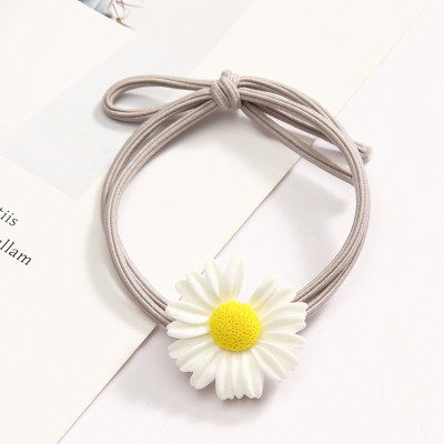 Sét 5 dây buộc tóc hoa cúc khuyết nhiều mầu ngẫu nhiên HD127