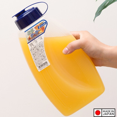 Bộ 2 bình nhựa có nắp đậy chịu nhiệt cao cấp với dung tích 2000ml - Hàng Nội Địa Nhật