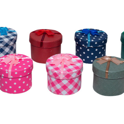 10 Hộp Quà Tròn nhí T001 - 4.5 x 3 cm - giao mẫu ngẫu nhiên