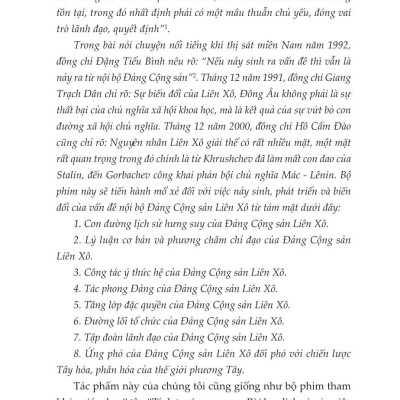 Tính trước nguy cơ - Suy ngẫm sau 20 năm Đảng Cộng sản Liên Xô mất đảng (bản in 2024)