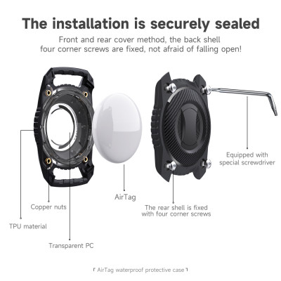Ốp Bảo Vệ Toàn Diện Chống Nước Chống Va Đập Blue Whale cho AirTag - Hàng Chính Hãng
