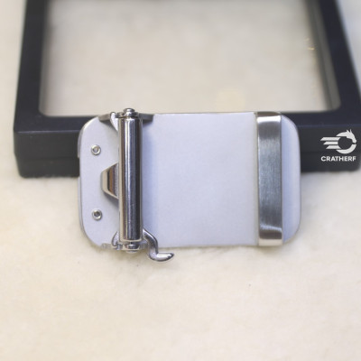 Mặt Khóa Thắt Lưng Cao Cấp - Đầu Khóa Dây Nịt CRA008WB -Mặt Khóa 3.5cm Inox 316 Nguyên Khối