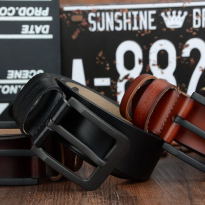 Thắt Lưng Da Bò Chính hãng COWATHER XF010 Nâu