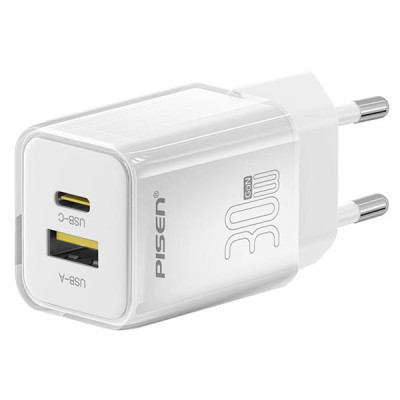 Sạc Nhanh Pisen Quick - Vivid Crystal 30W 1C1A - Màu Trắng