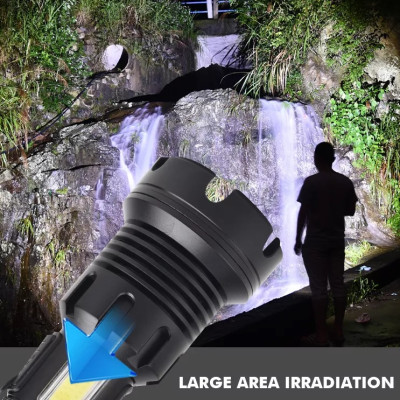 Đèn pin sạc cầm tay siêu sáng Terino T74 (chống nước) - Hàng Chính Hãng