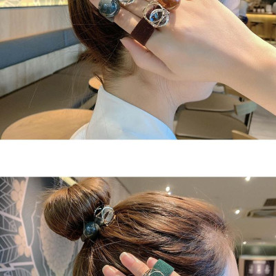 Dây buộc tóc bản to co giãn 4 chiều HD26