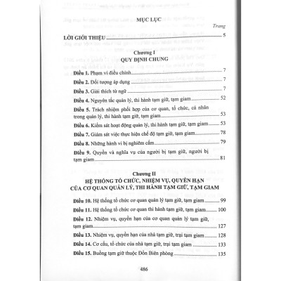 Sách - Chỉ dẫn tra cứu, áp dụng luật thi hành tạm giữ, tạm giam hiện hành