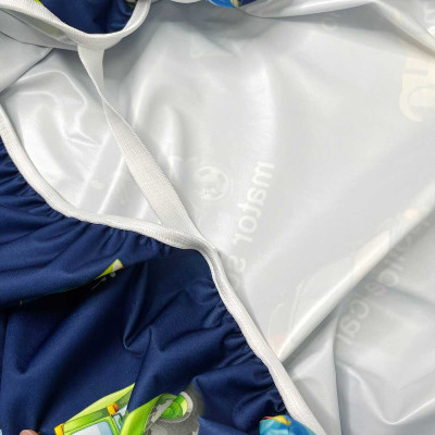 Ga chống thấm nước Cotton LoveMama mềm mại thoáng mát họa tiết xe ô tô