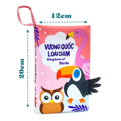 Sách Vải Tương Tác Cho Bé Đoán Đuôi Con Vật - Vương Quốc Loài Chim