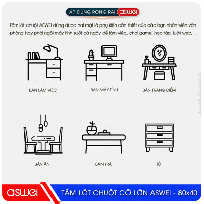 Lót Chuột ASWEI Cao Cấp - Hàng Chính Hãng