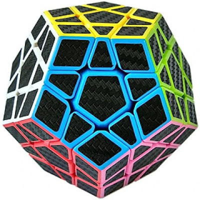 Rubik 12 mặt Lefun Carbon Megaminx - Rubik Sợi Carbon Cao Cấp ( Tặng kèm đế rubik)
