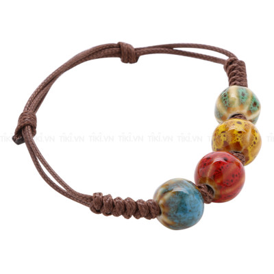 Combo 2 Dây Sứ 3-4 Hạt A 262 - Móc Khóa A 261 (Mẫu Ngẫu Nhiên)