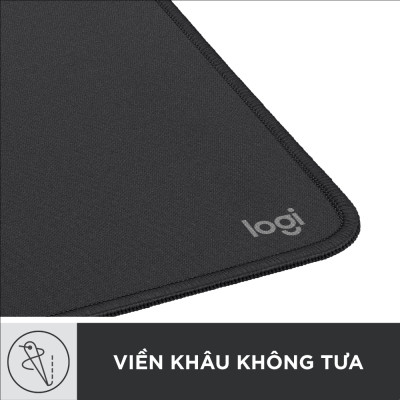 Miếng lót chuột Logitech Studio Series - Đế cao su chống trượt, lướt dễ dàng, bề mặt chống đổ tràn, bền bỉ, nhỏ gọn, hiện đại - Hàng Chính Hãng