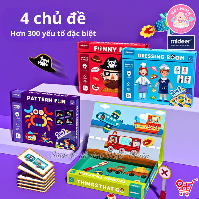 Đồ Chơi Xếp Hình Nam Châm Sáng Tạo Phiên Bản Mới Bao Gồm Trò Chơi BoardGame - Mideer Magnets Toys