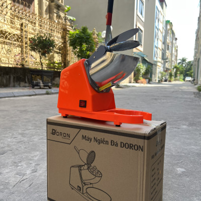 Máy Bào Đá, Máy Bào Đá Tuyết 2 LƯỠI, 2 NẮP Công Suất 300W/500W Thương Hiệu Doron