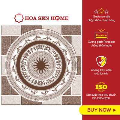 Gạch sân vuờn bán sứ LUSTILE VNRHY0500500002 bề mặt sugar, độ hút nước thấp, kích thước 500mmx500mm, thùng 6 viên - Hàng chính hãng