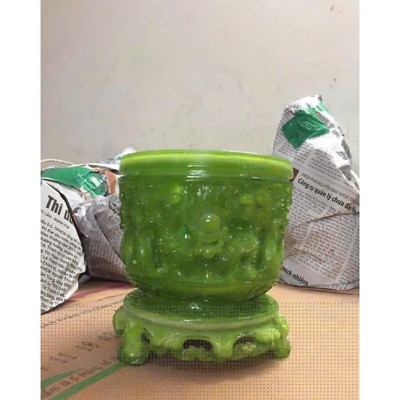 Lư hương CTVD40 12 x 12 x 12cm Tundo mạ vàng hoặc màu xanh lựa chọn